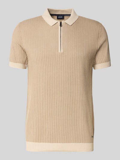 JOOP! Collection Slim Fit Poloshirt in Strick-Optik Modell 'Simeono' Mittelbraun 2