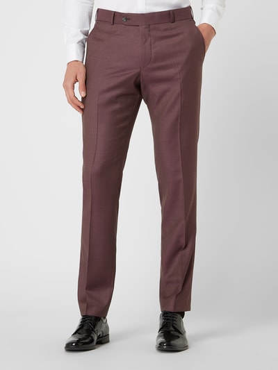 Wilvorst Pantalon van wol Bordeaux - 4