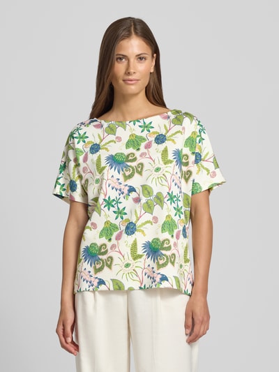 Christian Berg Woman Sweatshirt mit Rundhalsausschnitt Ecru 4