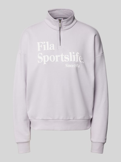 FILA Oversized sweatshirt met opstaande kraag model 'LACHY' Lila - 2