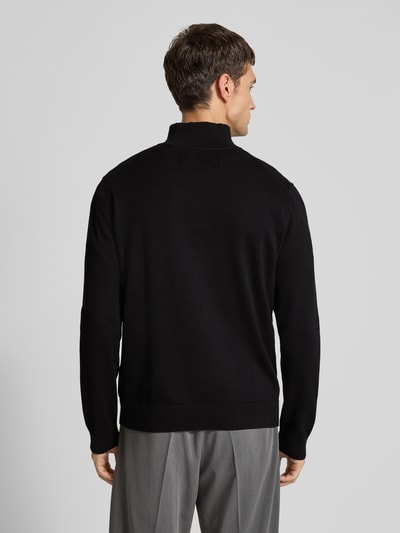 Armedangels Regular Fit Troyer aus reiner Baumwolle Modell 'FAABES' Black 5