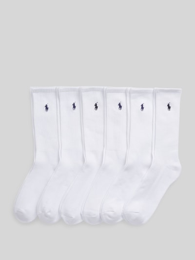 Polo Ralph Lauren Underwear skarpety z mieszanka bawełny w zestaw 6 par Biały 1
