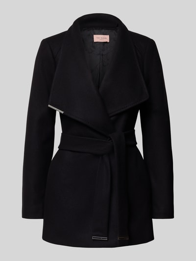 Ted Baker Płaszcz z domieszką kaszmiru model ‘ROSESS’ Czarny 2