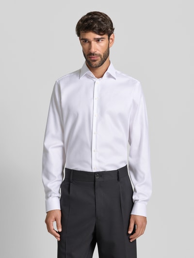 Christian Berg Men Regular Fit Businesshemd mit extra langem Arm Weiss 4