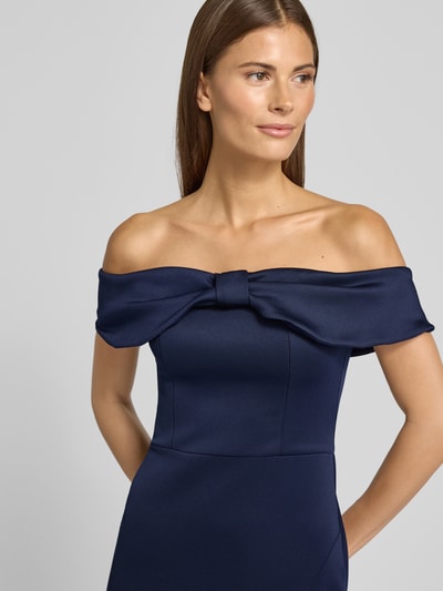 Lipsy Off-Shoulder-Kleid mit Gehschlitz Marine 3