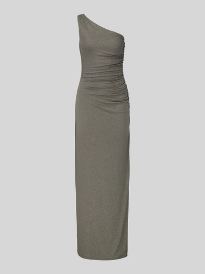 Jake*s Cocktail Eng anliegendes Abendkleid mit Glitzerbesatz Modell '1ShldGlitter2' Oliv 2