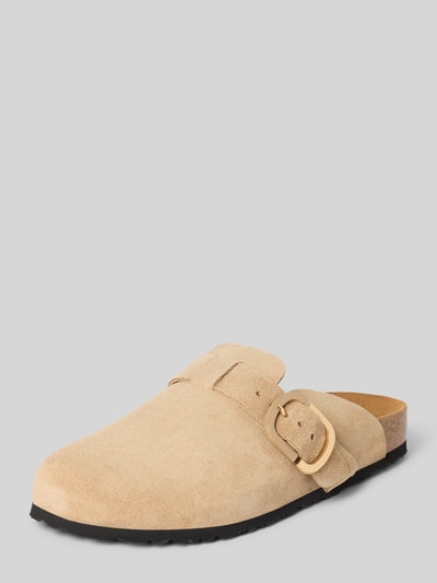 Tamaris Hausschuhe aus Leder in Schlupfform Taupe 1