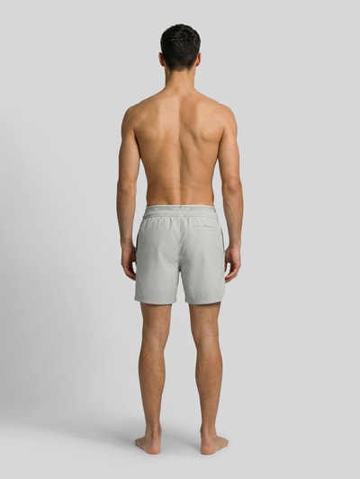 Calvin Klein Underwear spodenki kąpielowe z pasek z logo Srebrny 4