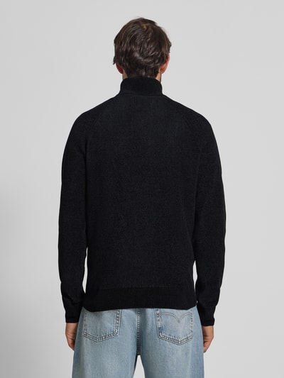 JAKE*S STUDIO MEN Gebreid vest met opstaande kraag Zwart - 5