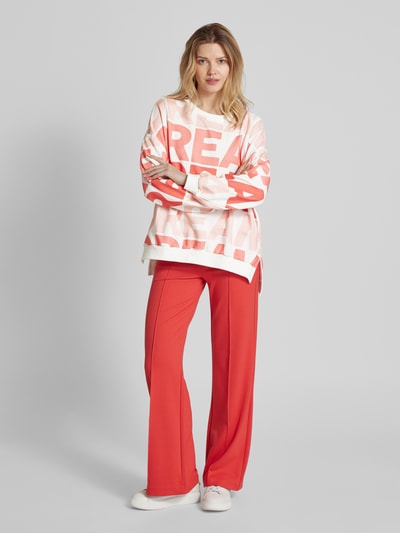 Smith and Soul Sweatshirt mit Allover-Statement-Print Offwhite 1