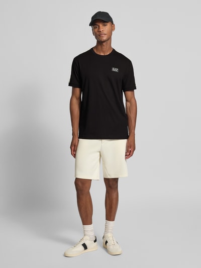 EA7 Emporio Armani T-shirt met labelpatch Zwart - 1