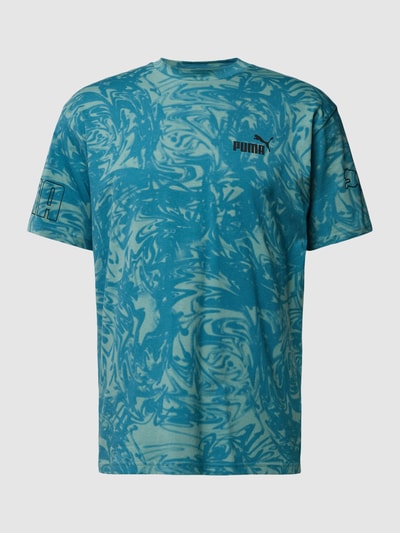 PUMA PERFORMANCE T-Shirt mit Allover-Muster Modell 'Summer' Petrol 2