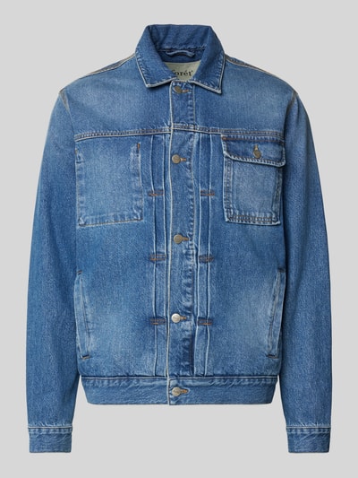 Forét Jeansjacke mit Leistentaschen Modell 'HAZY' Jeansblau 1