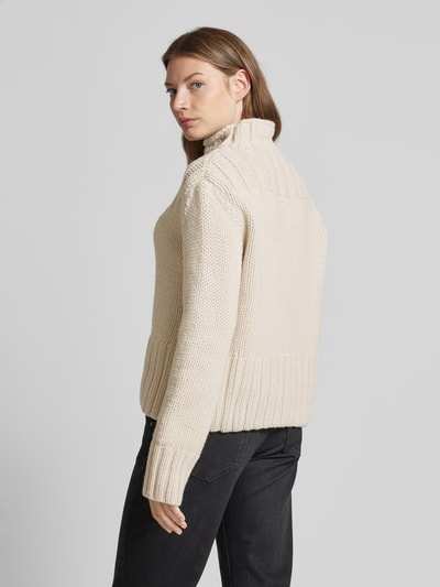 Marc O'Polo Grobstrickpullover mit Schurwoll-Anteil Beige 5