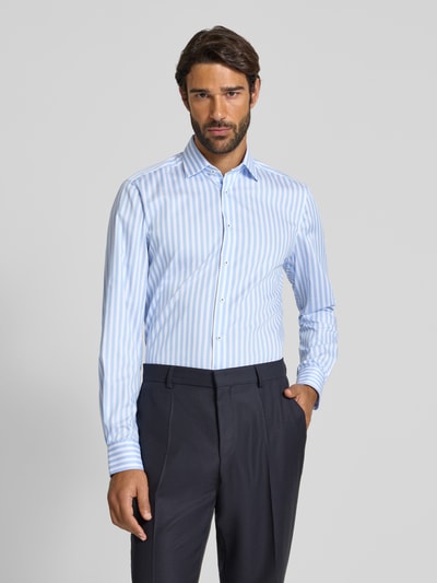 OLYMP Level Five Slim fit zakelijk overhemd met kentkraag Bleu - 4