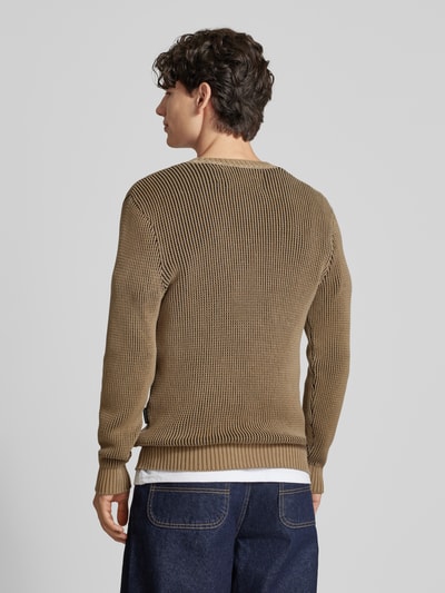 Replay Strickpullover mit gerippten Abschlüssen Anthrazit 5