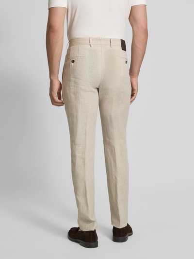JOOP! Collection Anzughose aus Leinen mit Eingrifftaschen Modell 'Hank' Offwhite 5