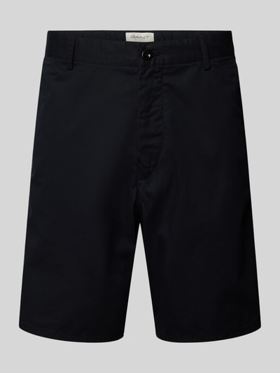 Gant Relaxed Fit Shorts mit Gürtelfalten Black 2