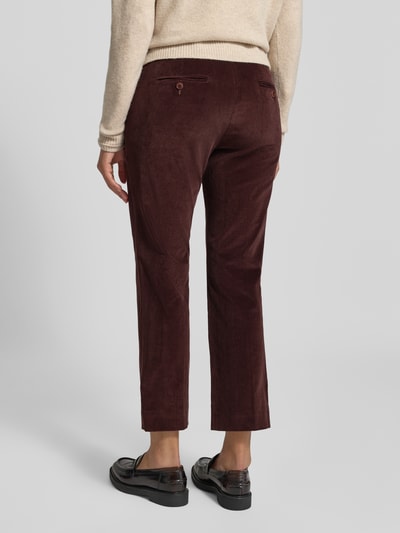 Weekend Max Mara High waist coduroy broek, model 'MARRUCA' Bordeaux - 5