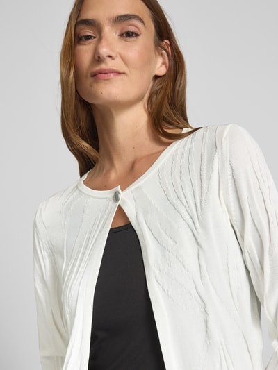s.Oliver BLACK LABEL Korte cardigan van viscosemix Wit - 3