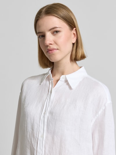 Tommy Hilfiger Oversize Bluse aus reinem Leinen Weiss 3