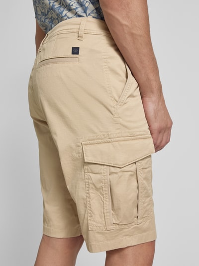 Tom Tailor Regular Fit Cargoshorts aus Baumwoll-Elasthan-Mix Beige 3