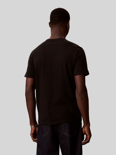 CK Calvin Klein Regular Fit T-Shirt mit Logo Print Black 5