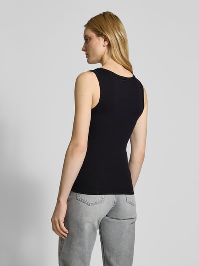 Rich & Royal Tanktop mit gerippten Abschlüssen Black 5