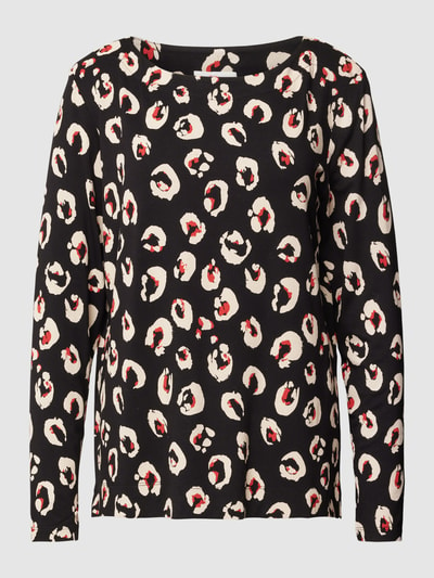 s.Oliver RED LABEL Shirt met lange mouwen en dierenprint Zwart - 2