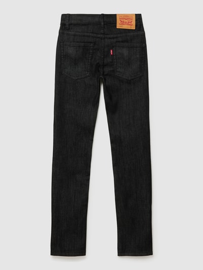 Levi’s® Kids Skinny fit jeans met logodetail Zwart - 3