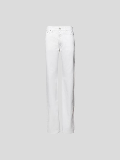 Maison Margiela High Waist Jeans im Straight Fit Weiss 2