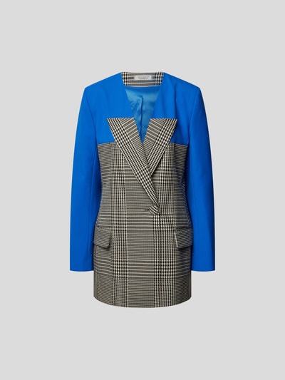 Nina Ricci Blazer mit Hahnentrittmuster Blau 2