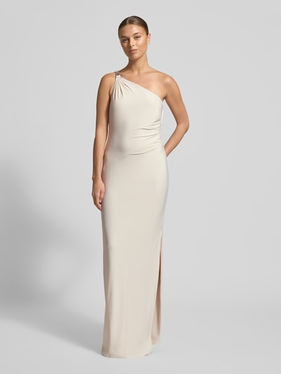 Lauren Ralph Lauren Abendkleid im One-Shoulder-Look Modell 'BELINA' Beige 4