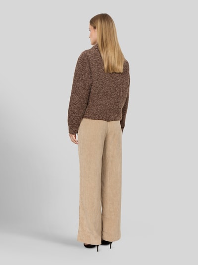 Soyaconcept Blouson mit Reißverschluss Modell 'SC-HIRA 2' Dunkelbraun 4