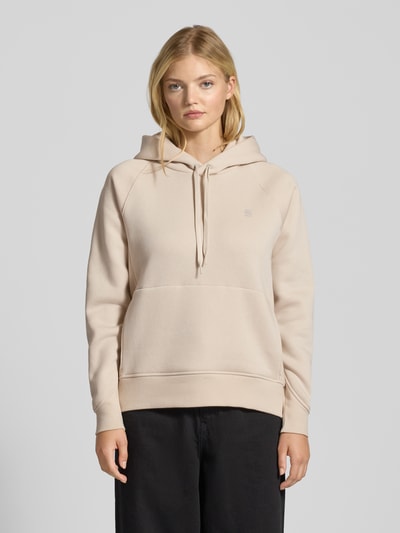 G-Star Raw Hoodie met labelstitching Offwhite - 4