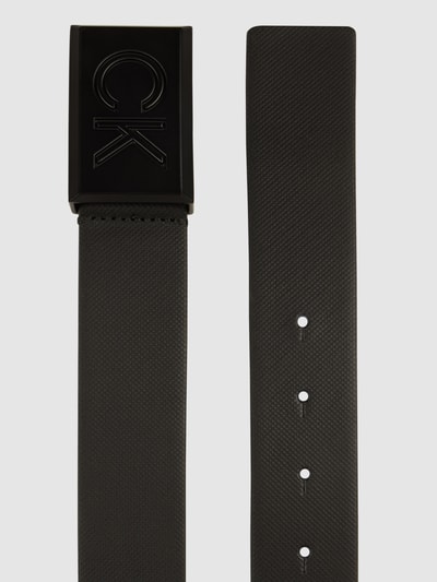 CK Calvin Klein Leren riem met pinsluiting  Zwart - 2