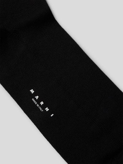 Marni Socken mit Label-Details Schwarz 4