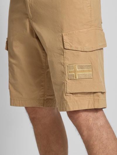 Napapijri Regular Fit Bermudas mit Cargotaschen Modell 'HORTON' Beige 3