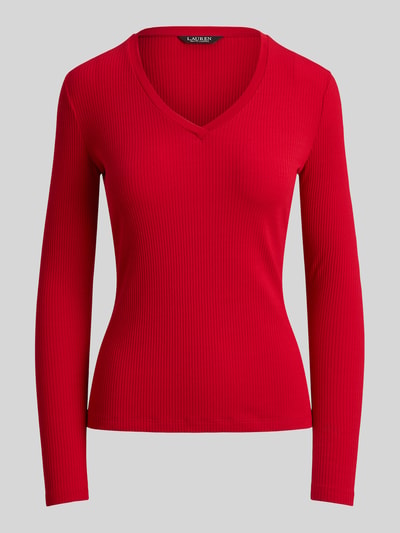 Lauren Ralph Lauren Slim Fit Langarmshirt aus Baumwoll-Modal-Mix Rot 2