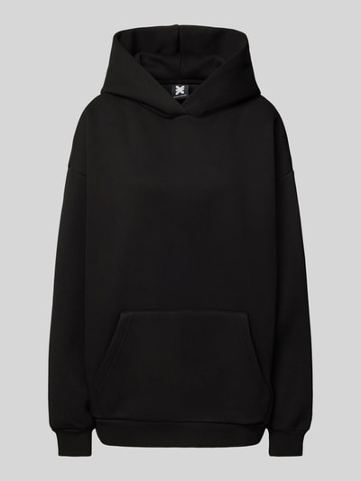 Karo Kauer Hoodie mit überschnittenen Schultern Black 1