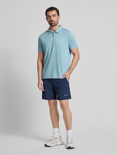 Joy Poloshirt met labelprint, model 'CLAAS' Bleu - 1