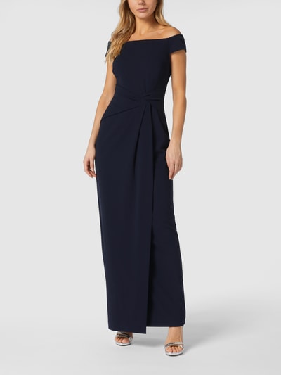 Lauren Ralph Lauren Avondjurk in off shoulder-look Marineblauw - 1