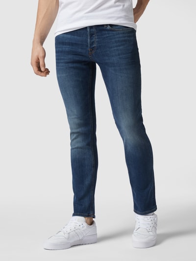 Jack & Jones Jeansy w dekatyzowanym stylu o kroju slim fit Jeansowy niebieski 4