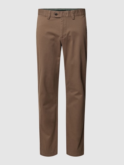 Christian Berg Men Chino met Franse steekzakken Taupe - 2