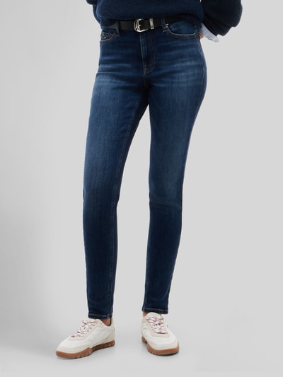 Tommy Jeans Mid Waist Skinny Jeans mit Label-Detail Dunkelblau 4