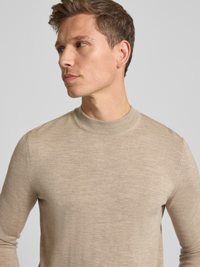 JOOP! Collection Gebreide pullover van zuivere wol, model 'Davide' Beige - 3