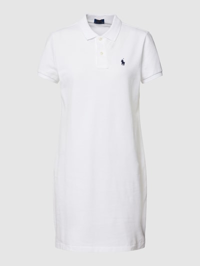 Polo Ralph Lauren Knielanges Kleid im Polo-Stil Weiss 2