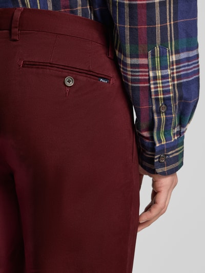 Polo Ralph Lauren Spodnie materiałowe z kieszeniami z tyłu Ciemnoczerwony 3