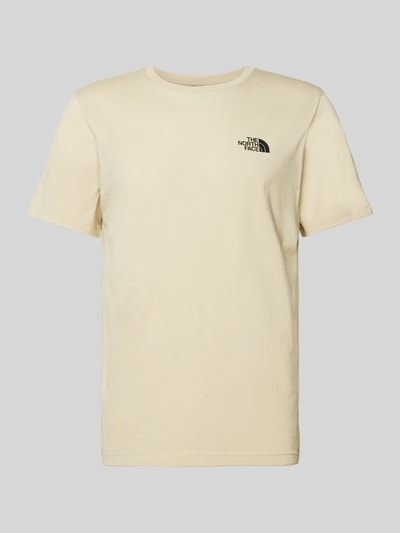 The North Face T-Shirt mit Label-Print Modell 'Simple Dome' Beige 1