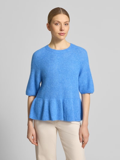 MOS MOSH Strickpullover aus Alpaka-Mix Modell 'Thora' Dunkelblau 4